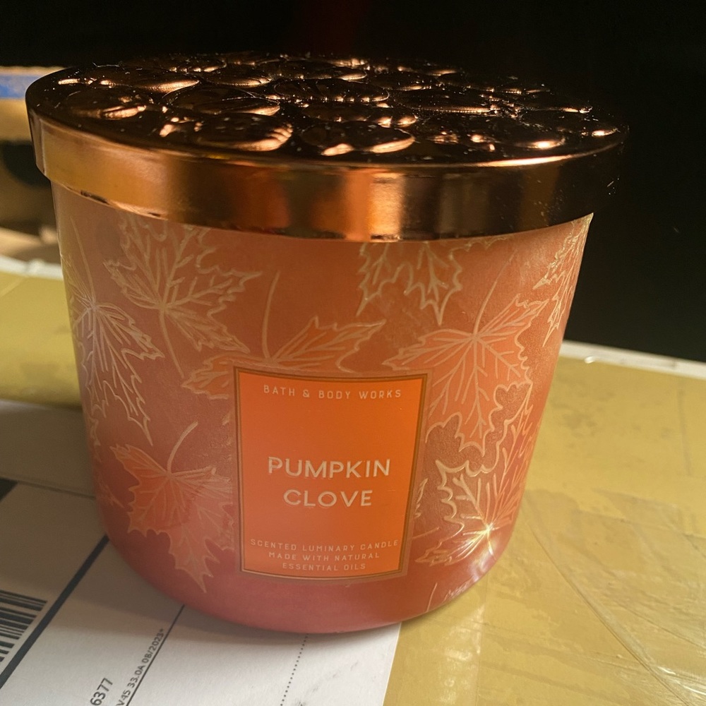 Bath and Bodyworks Pumpkin Clove 3 wick candle